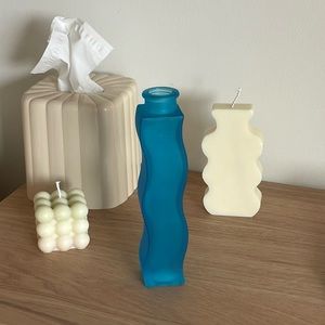 Vintage 90s Wavy Squiggle Vase